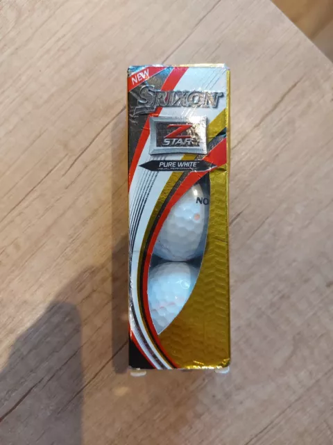 Srixon Z Star Golf Balls, White (3x Balls) New, Opened Never Used