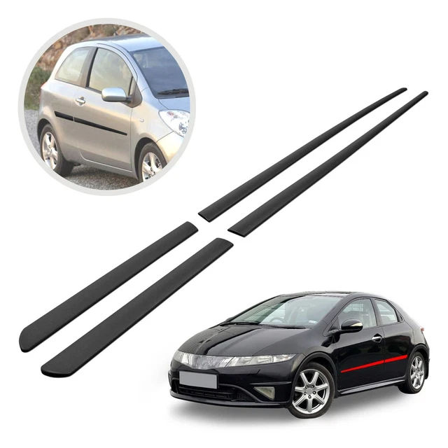 Modanature Laterali Per Citroen C1 3 Porte 2005-2014 - Protezione Portiere Da Graffi E Danni