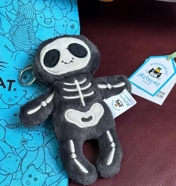 Jelly Cat Spooky Halloween Skeleton Bob Bag Charm Plush Toy with Dust