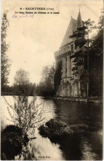 CPA Saintines - Le Vieux Donjon du Chateau et le Canal (1032729)