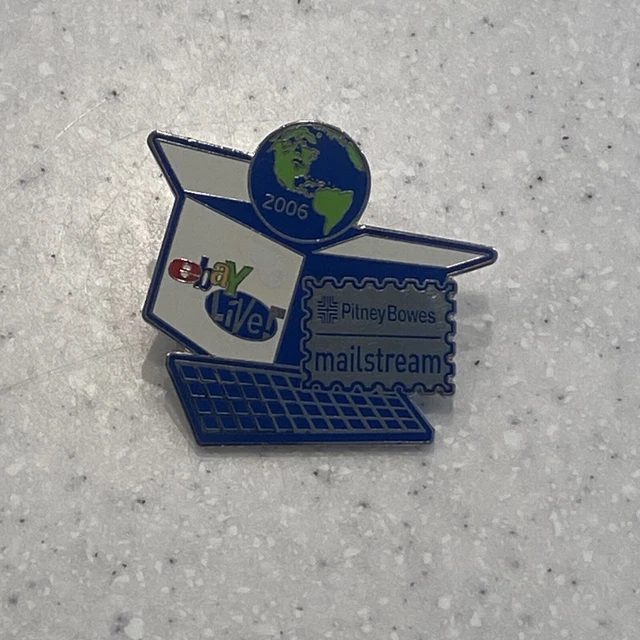 Ebay Live Pin 2006 Pitney Bowes Mainstream Mint Retro logo