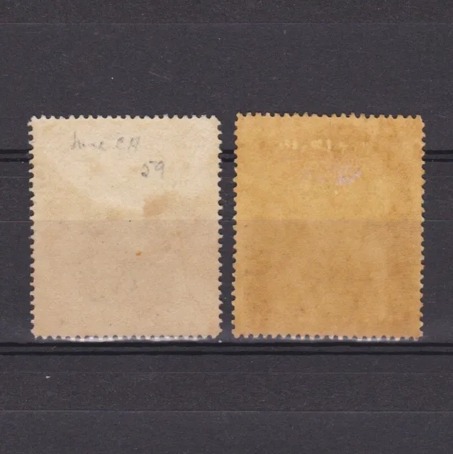 BAHAMAS 1911, SG# 75-76, CV £18, Wmk Mult-Crown CA, MH/NG 2