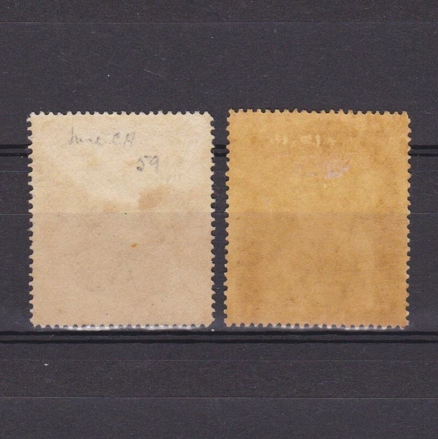 BAHAMAS 1911, SG# 75-76, CV £18, Wmk Mult-Crown CA, MH/NG 2