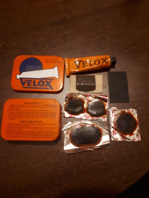 Boîte Métal Ancienne Velox – Trousse De Réparation Cycles – Made In France