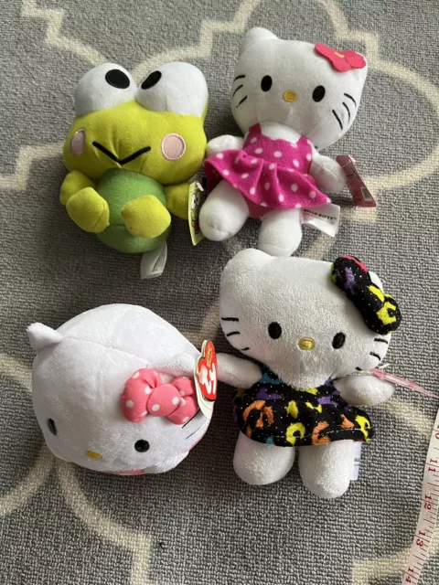 Hello Kitty- Sanrio Lot, Keroppi Plush, TY Beanie