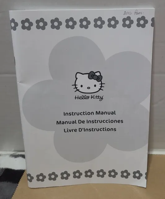 instruction manual Janome Hello Kitty Sanrio Sewing Machine