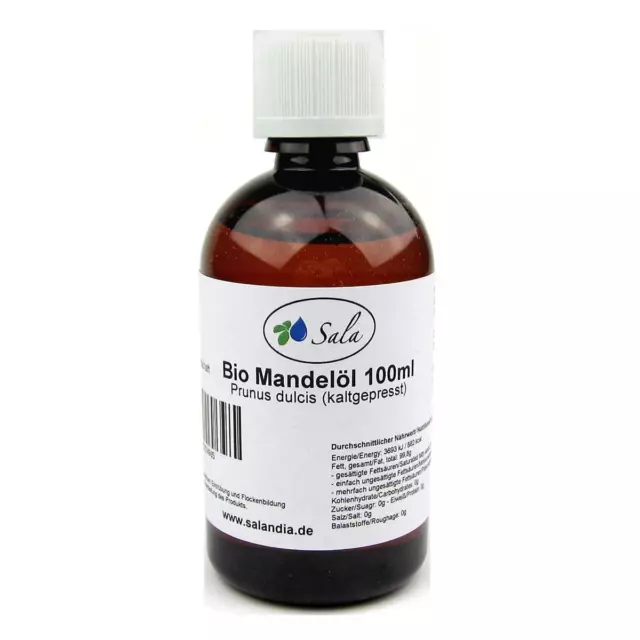 Sala Mandelöl kaltgepresst 100% naturrein BIO 100 ml PET Flasche