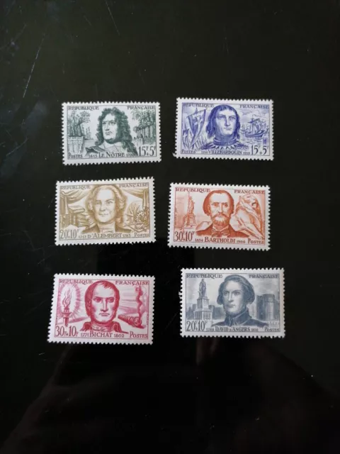 FRANCE  timbre yvert/tellier n° 1207 a 1212 ** MNH