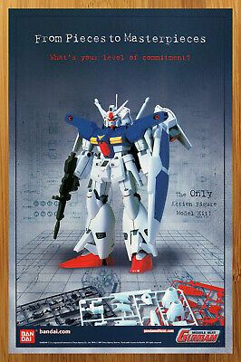 2001 Bandai Mobile Suit Gundam Print Ad/Poster Toy Model Action Figure Pop Art