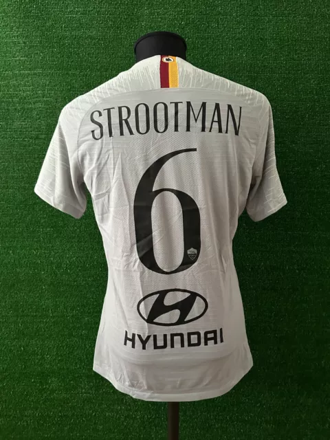 Maglia Roma STROOTMAN Match Worn Match Day Shirt Indossata Jersey Holland Olanda