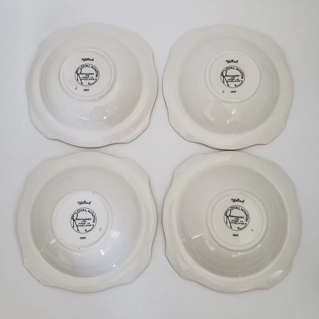 4 Royal Winton Grimwades Welbeck Bowls 7" Cereal Salad Soup Chintz Yellow 1995 4
