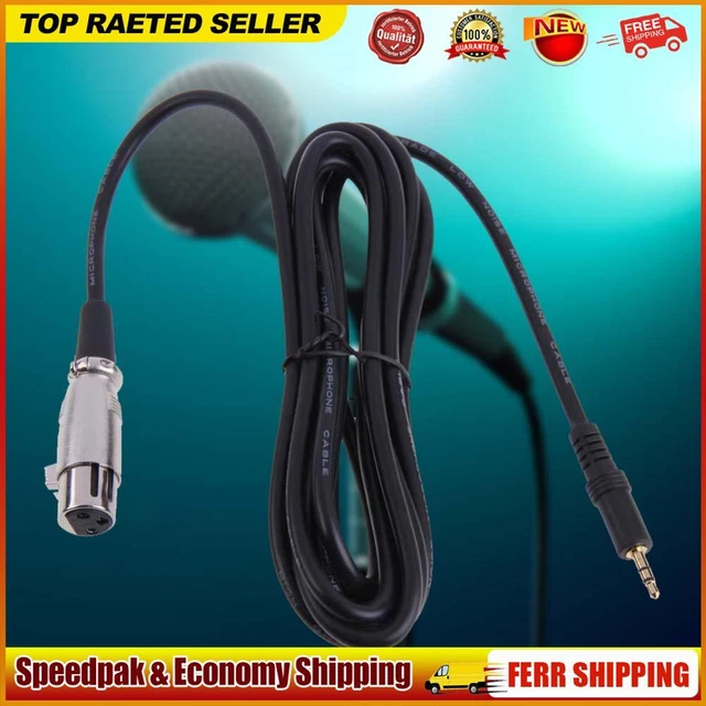 Neue XLR 3 Pin Buchse auf rechten Winkel 1/8 XLR3F, rechtwinklige 3,5 mm TRS für