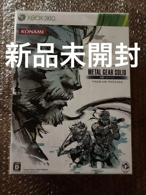 METAL GEAR SOLID HD Premium Package Xbox 360 Japón Nuevo Sellado
