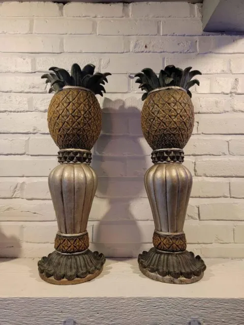 Set Of 2 Vintage Pineapple Columns!