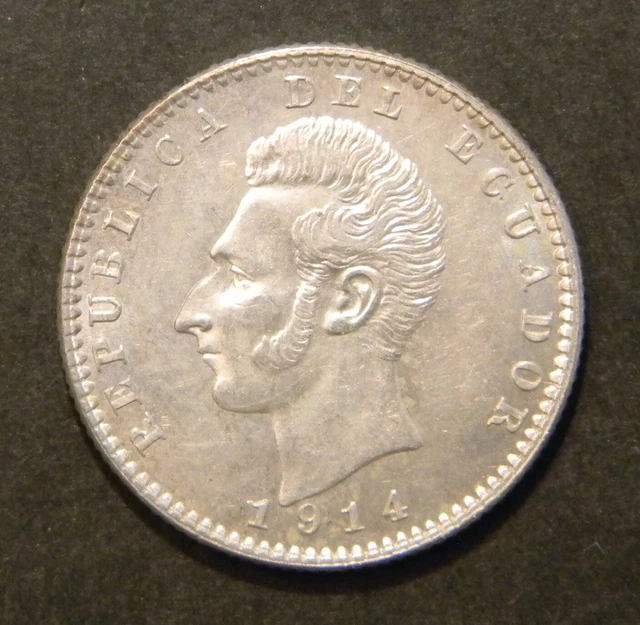 Ecuador 2 decimos 1914 TF, Philadelphia; K-51.4