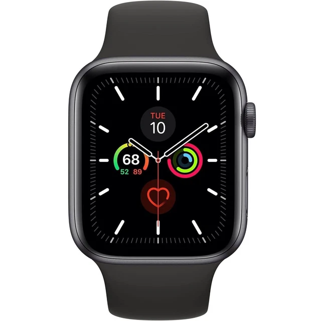 Space grey aluminum online case black sport band