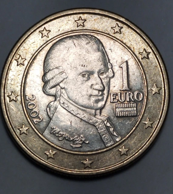 1 EURO AUTRICHE Mozart 2002 PIECE EXCEPTIONNELLEMENT RARE EUR 100,00 PicClick FR