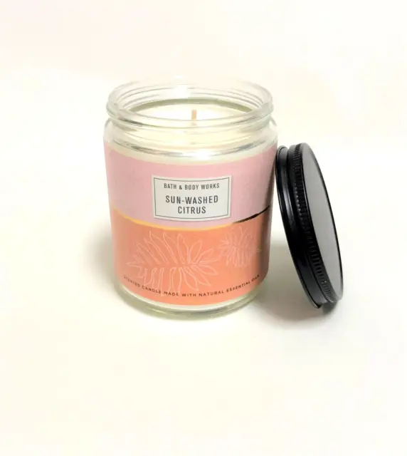Sun Washed Citrus Bath & Body Works 1 Wick Candle Brand New