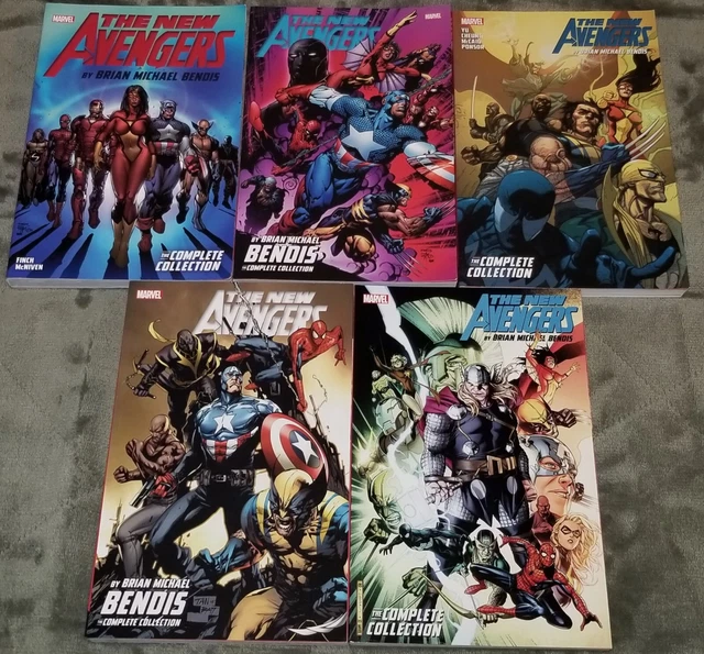 New Avengers by Brian Michael Bendis Complete Collection Vol 1 2 3 4 5 TPB Lot