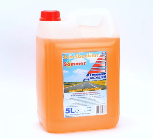 ALPINE Scheibenklar für den Sommer Scheibenreiniger 5Liter  1282