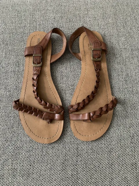 Mossimo Brown Braided Sandals Size 8.5 Womens