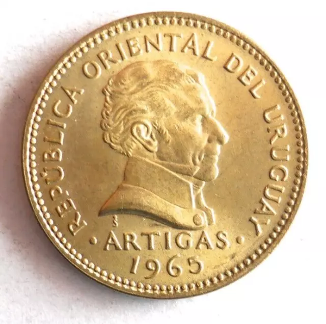 1965 URUGUAY PESO - Excellent Coin - FREE SHIP - Bin #314