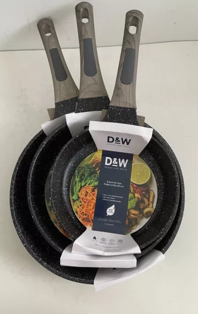 D&W Pot/Casserole 9.5” Inch Medium Size With Lid Deane&White Premium  Cookware