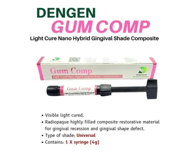 Den Gen Gum Comp Gingiva Pink Shade 4gm Gingival Composite (Free Ship)