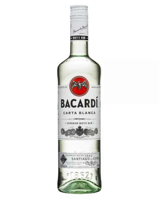 Bacardi Carta Blanca Superior White Rum 700mL Bottle