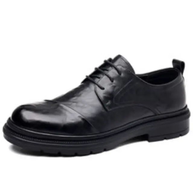 Men's Flat Round Toe Lace-up Faux Leather Paneled Breathable Fashion Shoes