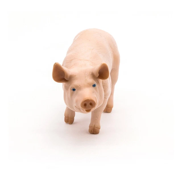 PAPO Farmyard Friends Boar Toy Figure, Pink (51044)