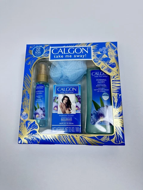 Calgon Morning Glory 4 Piece Gift Set NOS New Old Stock Take Me Away! Calgon Morning Glory 4 Piece Gift Set NOS New Old Stock Take Me Away!