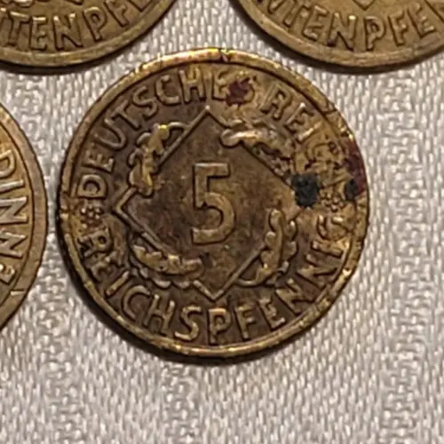 Münze Deutsches Reich (Weimarer Republik) 5 Reichspfennig, 1936 A