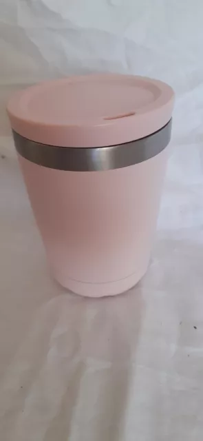 Blush Tazza Caffè Chilly's Rosa 500ml Isolata Riutilizzabile ottime condizioni