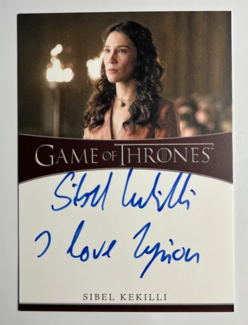 Sibel Kekilli as Shae GAME OF THRONES Season 8 Inscription Autograph Card Auto