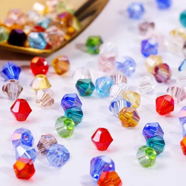 500pcs 2mm Austria Crystal Bicone Beads #5301 DIY Fashion Jewelry U pick colors