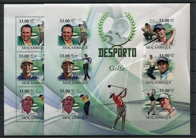 Mocambique 3800/05 A + B Kleinbogen postfrisch / Golf ....................1/3299