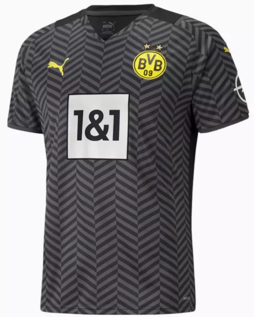 Puma BVB Borussia Dortmund Trikot Jersey 2021 2022 schwarz grau Gr. S M L XL XXL