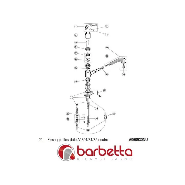 Ricambio Ideal Standard A963443 - Astina Deviatore Per Ceramica, Prodotto Originale E Resistente - Foto 11