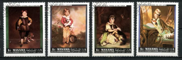 Manama, Ajman, 1968, Paintings by Old Masters, Mint/Never Hinged .