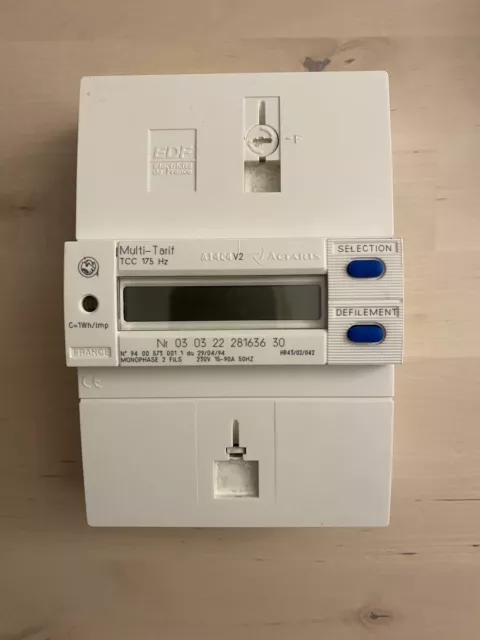 Compteur electrique Monophasé Edf/erdf Actaris Contact C3 C4 Dispo