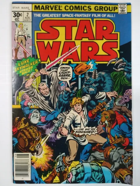 Marvel Comics Star Wars #2 1st Print Newsstand; Howard Chaykin VF- 7.5