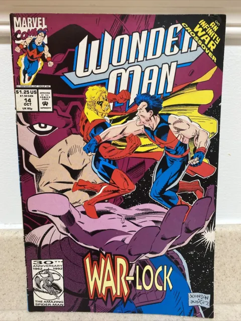 1992 Marvel Comics - Wonder Man / War-Lock - An Infinity War Crossover #14