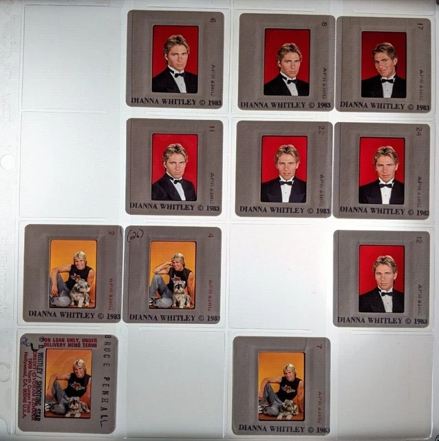 Dw4-481 Bruce Penhall Lot (11) 35Mm Orig Slide Via Dianna Whitley