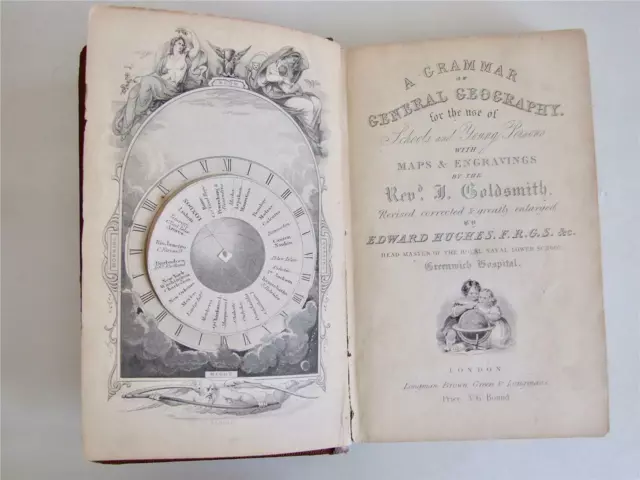 J. Goldsmith, Grammar of General Geography, 13 Plates, 11 Maps, 1850s