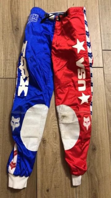 1986 RARE FOX Signature Racing pants vintage retro mx cross motocross pantaloni