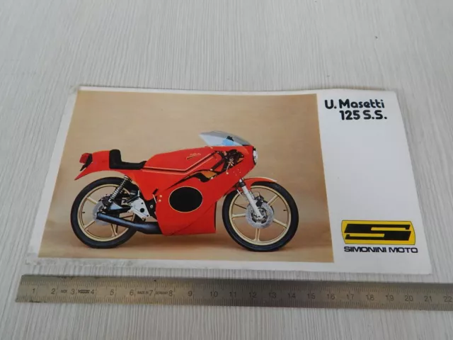 rara brochure originale moto Simonini Masetti ss 125 Mustang 250 depliant