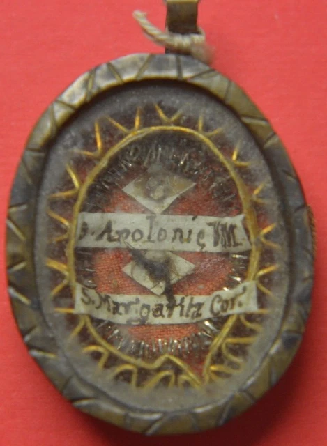 relic  RELIQUIA  shrine  RELICARIO RELIQUE S.APOLLONIA VERGINE MARTIRE +1
