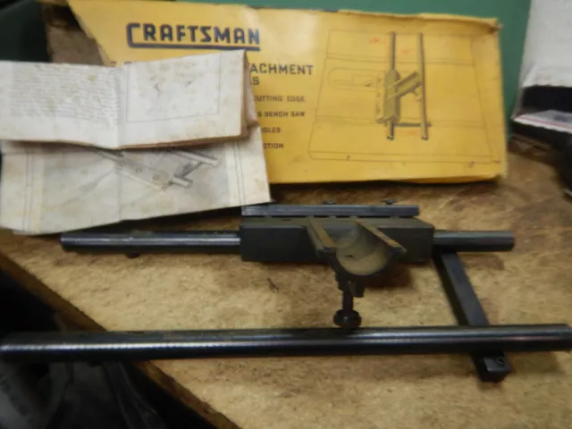 Vintage Sears Craftsman Blade Chisel Iron Sharpening Fixture For Table Saw