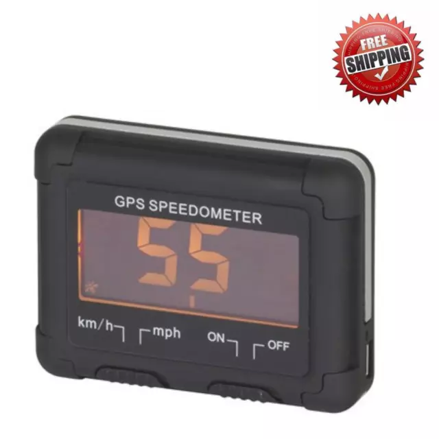 GPS Wireless Digital Speedometer LCD Display Km/h or Knots Ideal For Any Vehicle